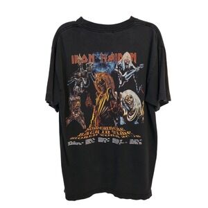 Iron‎ Maiden Somewhere Back in Time World Tour 2008 Graphic T-Shirt Mens M